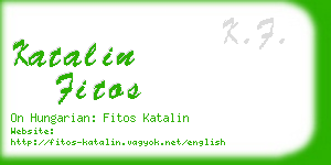 katalin fitos business card
